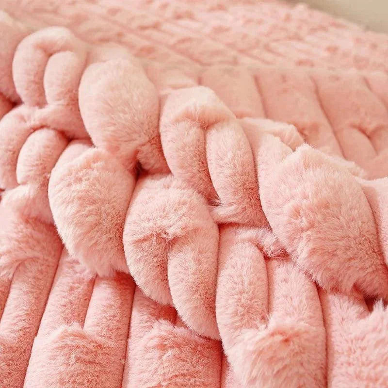 Crystal Velvet Sofa Protector – Pink – view 2