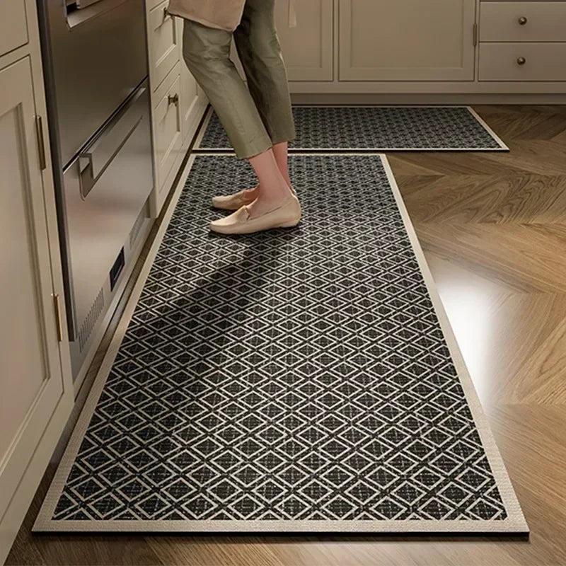 Dark Grey Diatomite Quick-Dry Kitchen Mat