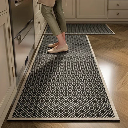 Dark Grey Diatomite Quick-Dry Kitchen Mat