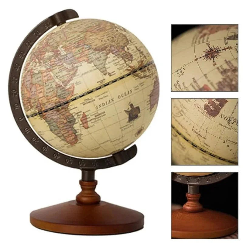 Decorative Desktop Globe with English Map – view 2