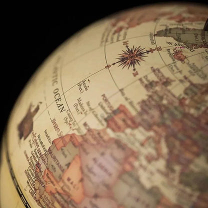 Decorative Desktop Globe with English Map – view 3