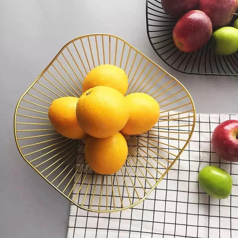 Decorative metal fruit basket – view 6