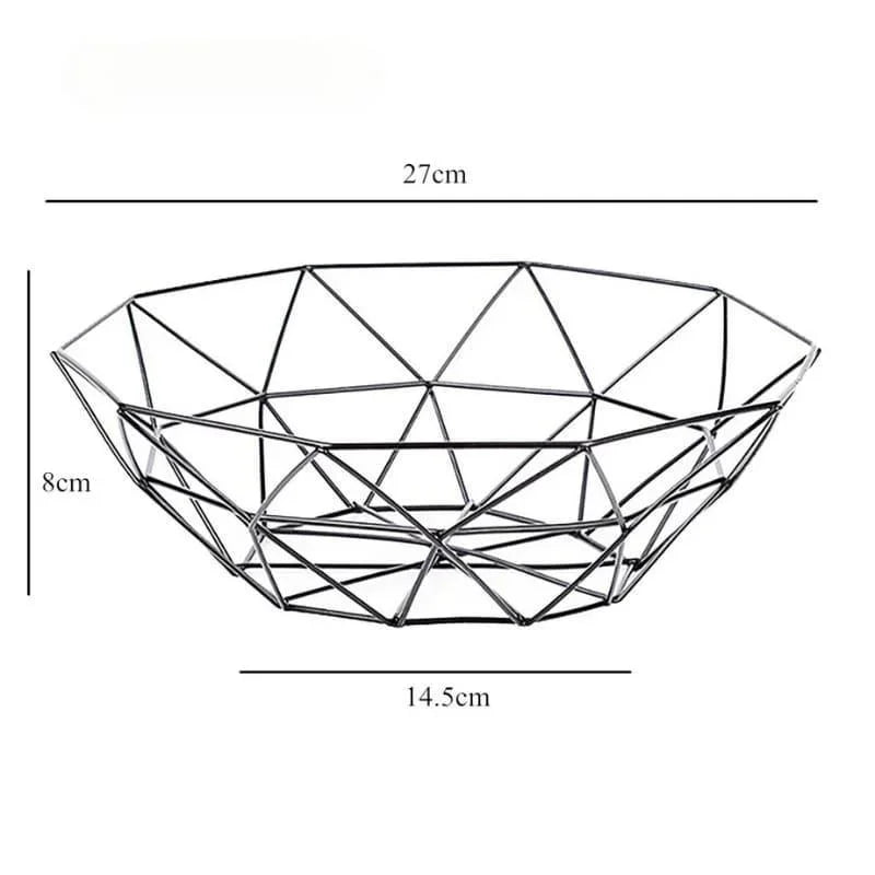Decorative metal fruit basket – view 13