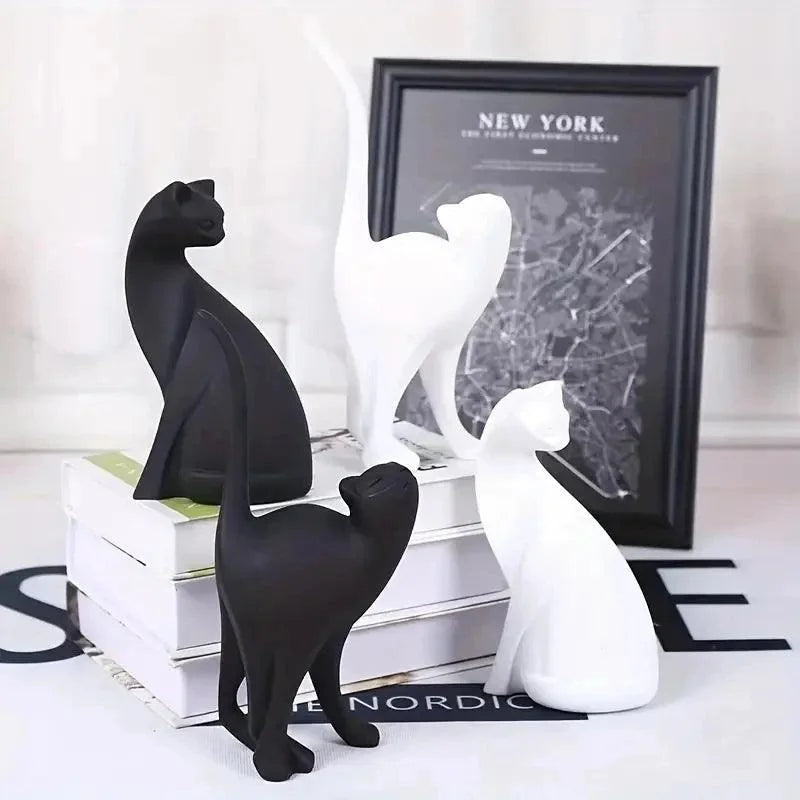 Decorative Resin Cat Sculptures – Models A & B