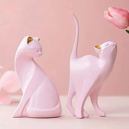 Decorative Resin Cat Sculptures – Models A & B – view 4