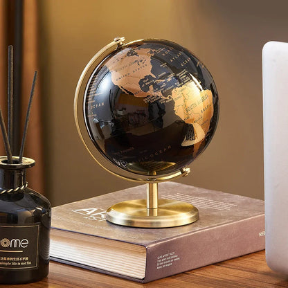 Decorative World Map Desk Globe – view 2