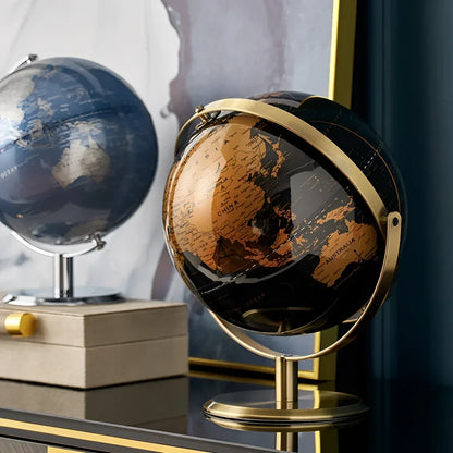 Decorative World Map Desk Globe – view 3