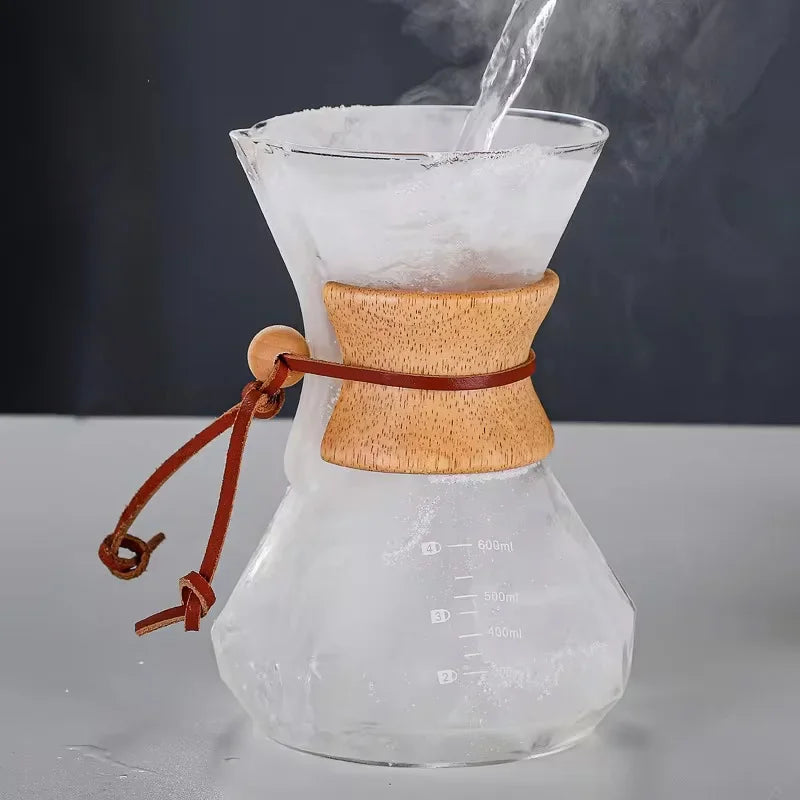 Diamond Borosilicate Glass Pour-Over Coffee Maker – view 5