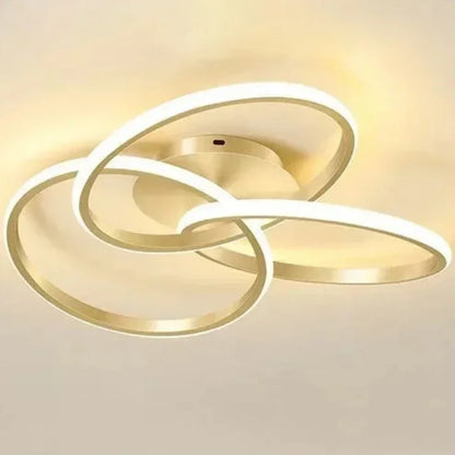 Dimmable Trefoil Ceiling Light – Gold or Black – view 4