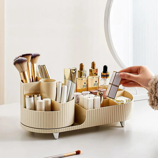 Divided makeup brush and beauty organiser