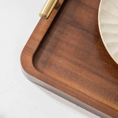 Rectangular ebony wood serving tray – view 3