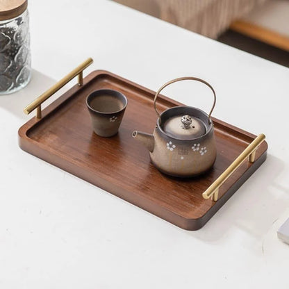 Rectangular ebony wood serving tray – view 5