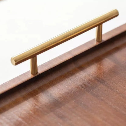 Rectangular ebony wood serving tray – view 6