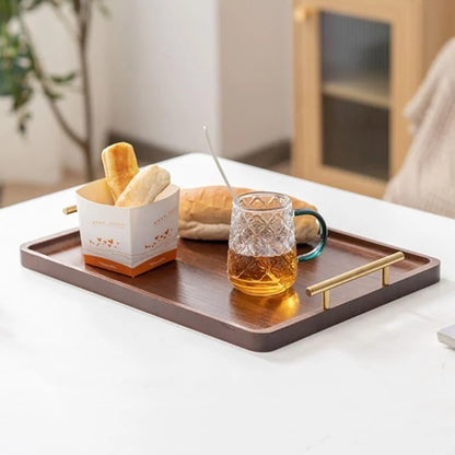 Rectangular ebony wood serving tray – view 13