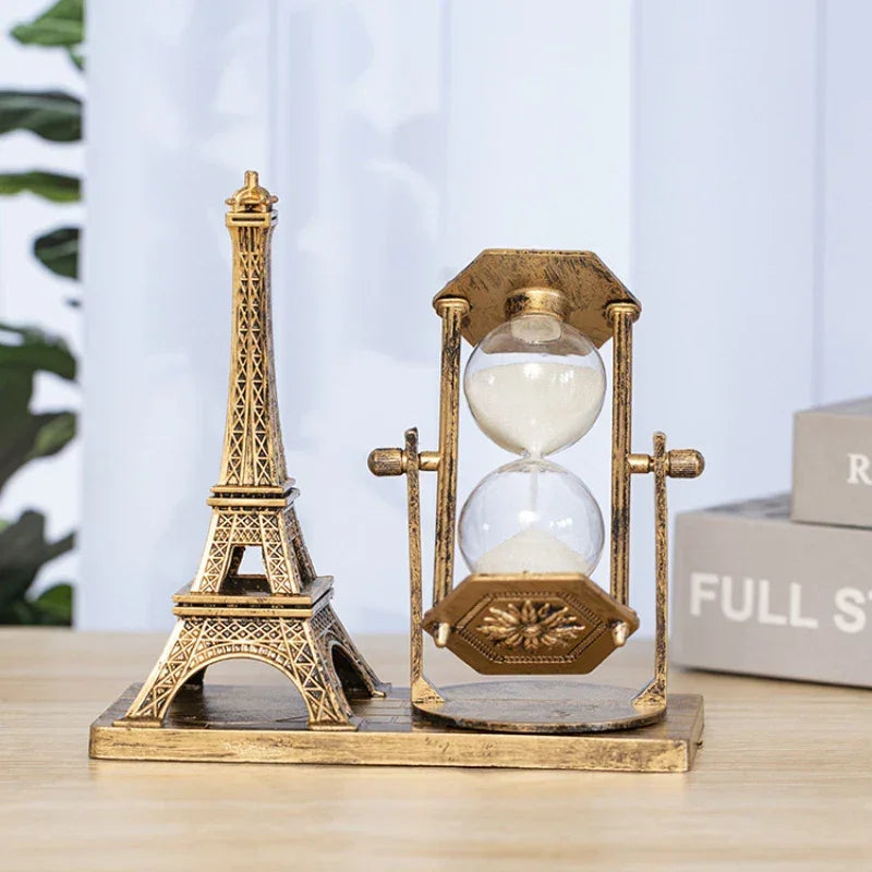 Eiffel Tower Retro Decorative Hourglass