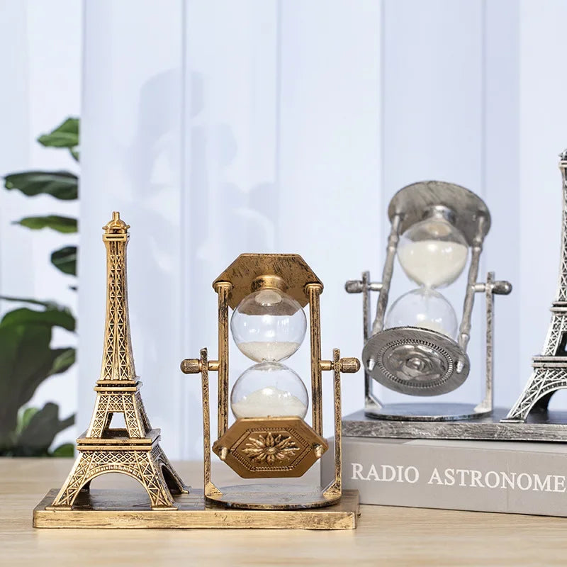 Eiffel Tower Retro Decorative Hourglass – view 3