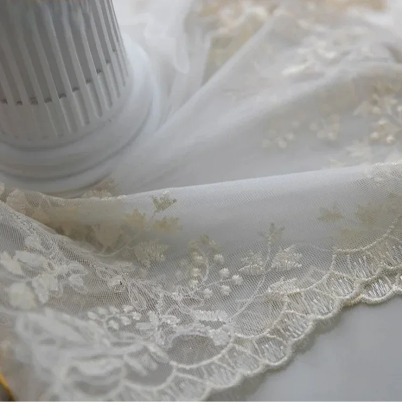 Embroidered Cutwork Voile Curtain Panel – view 4