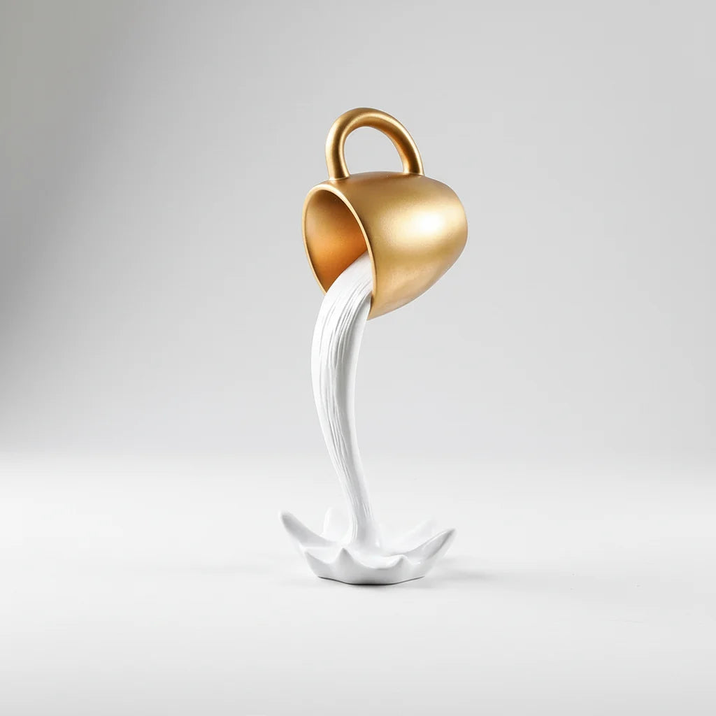 3D Floating Cup Wall Sculpture – 2 Finishes – view 6