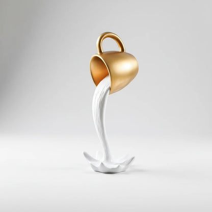 3D Floating Cup Wall Sculpture – 2 Finishes – view 6