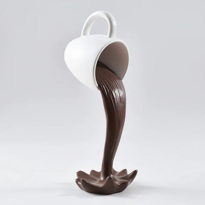 3D Floating Cup Wall Sculpture – 2 Finishes – view 7
