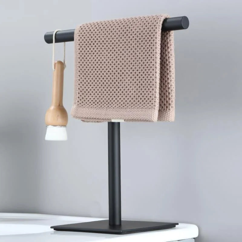 Freestanding Stainless Steel Towel Rack with Non-Slip Base – view 7