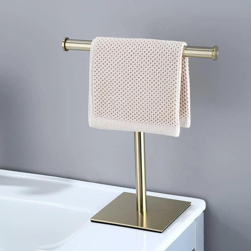 Freestanding Stainless Steel Towel Rack with Non-Slip Base – view 8