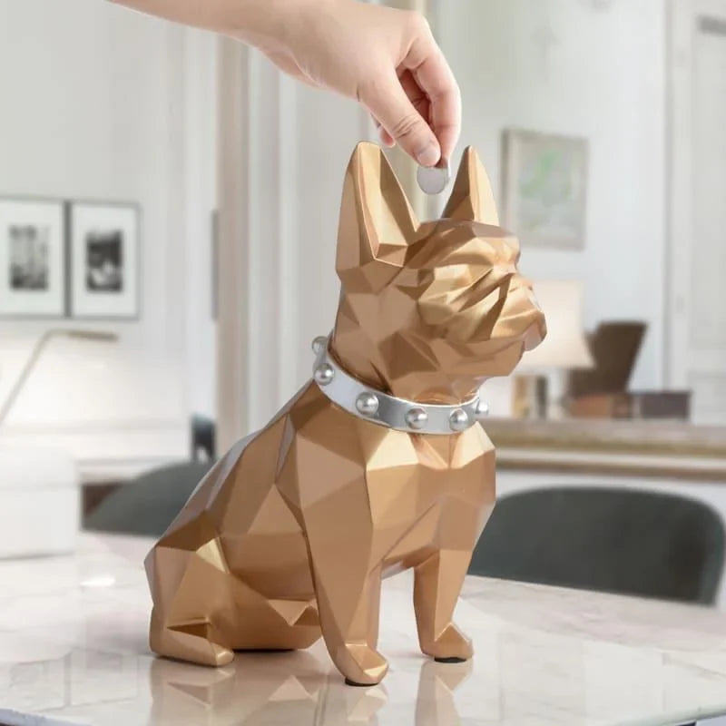 French Bulldog resin piggy bank – view 3