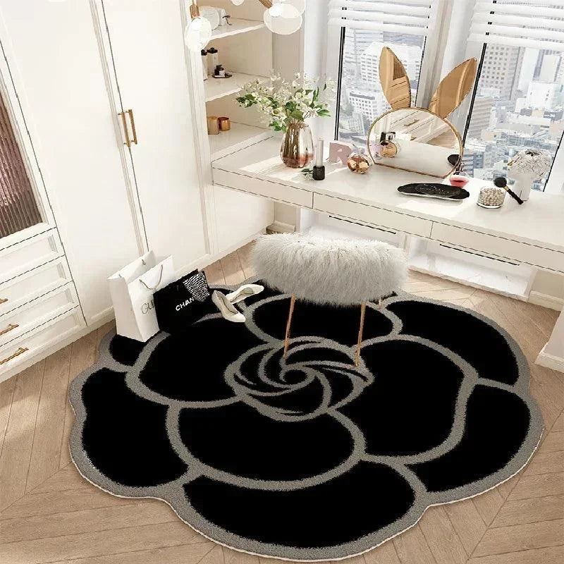 French Floral Non-Slip Area Rug