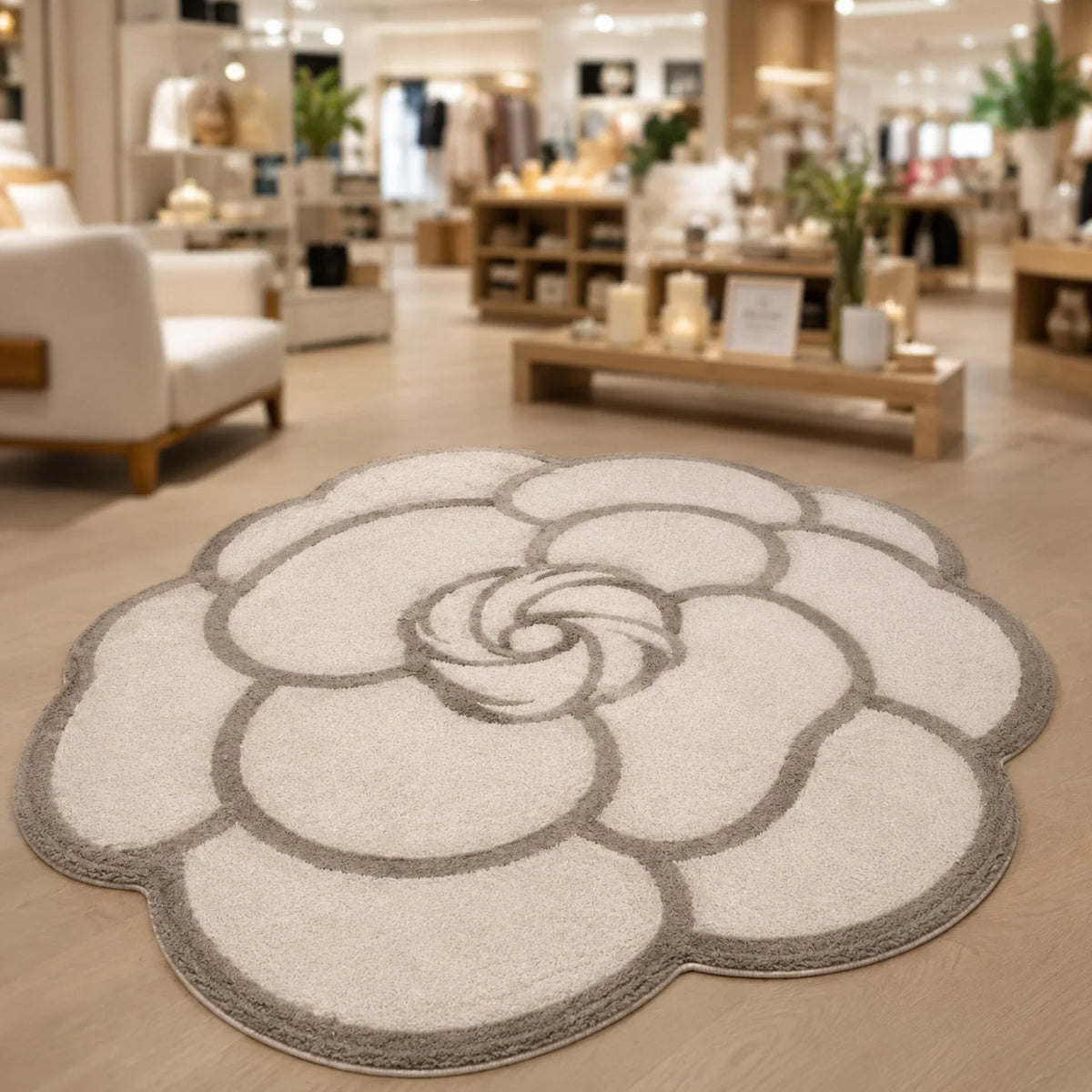 French Floral Non-Slip Area Rug – view 7
