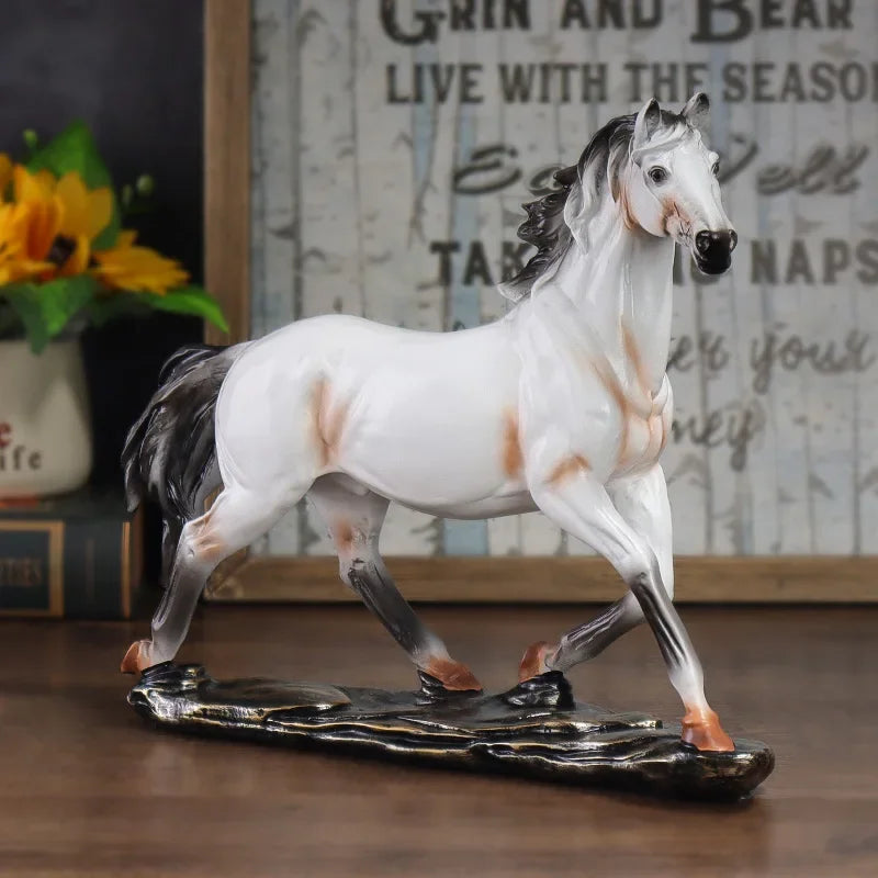27.5cm Galloping Horse Resin Sculpture – view 2