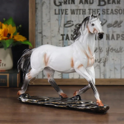 27.5cm Galloping Horse Resin Sculpture – view 2