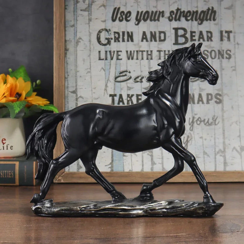 27.5cm Galloping Horse Resin Sculpture – view 3