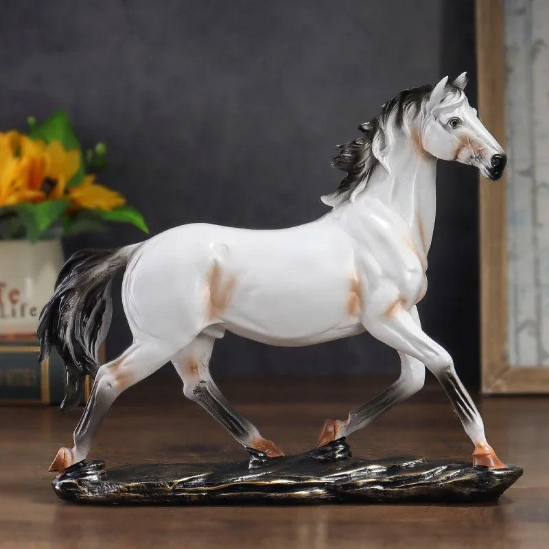 27.5cm Galloping Horse Resin Sculpture – view 4