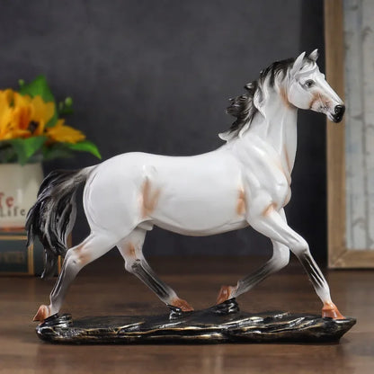 27.5cm Galloping Horse Resin Sculpture – view 4
