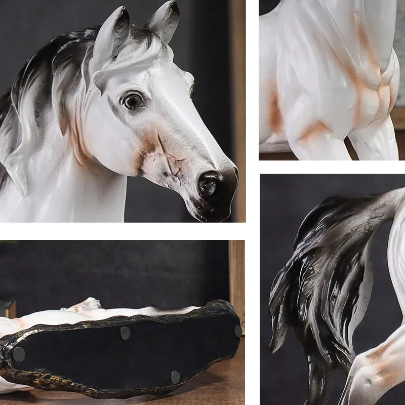 27.5cm Galloping Horse Resin Sculpture – view 5