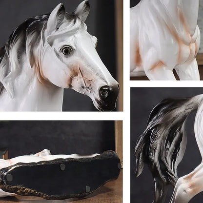 27.5cm Galloping Horse Resin Sculpture – view 5