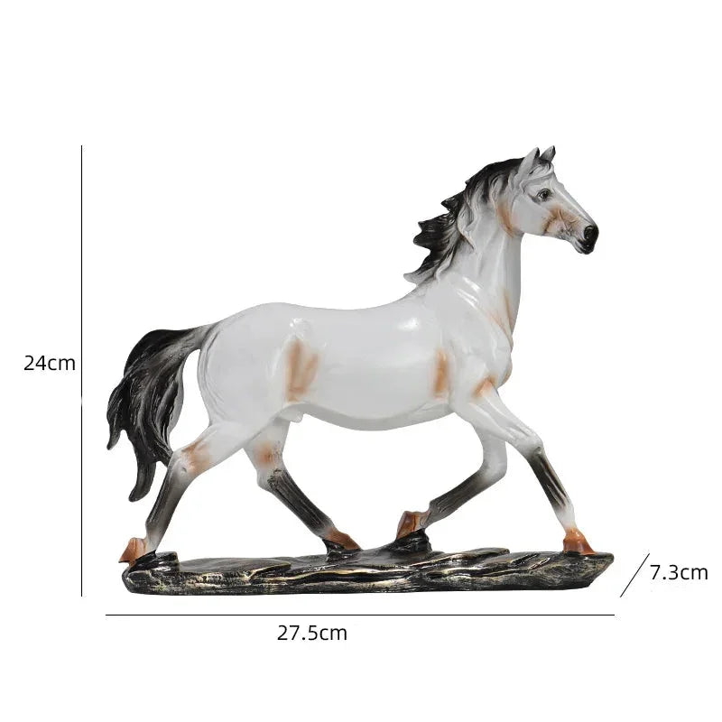 27.5cm Galloping Horse Resin Sculpture – view 6