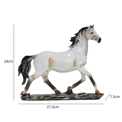 27.5cm Galloping Horse Resin Sculpture – view 6