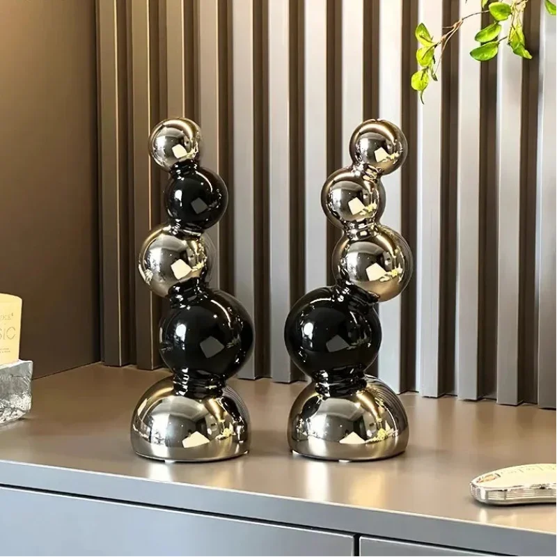 Geometric Ceramic Sphere Sculpture – 2 Models – view 2