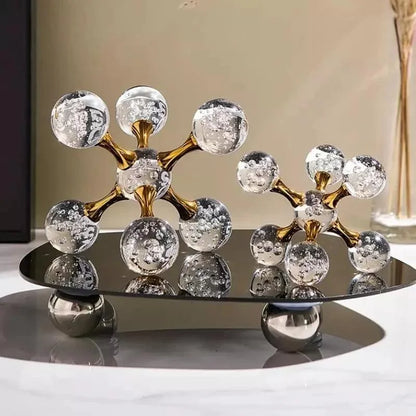 Geometric molecular crystal-style ornament