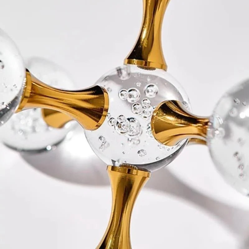 Geometric molecular crystal-style ornament – view 4