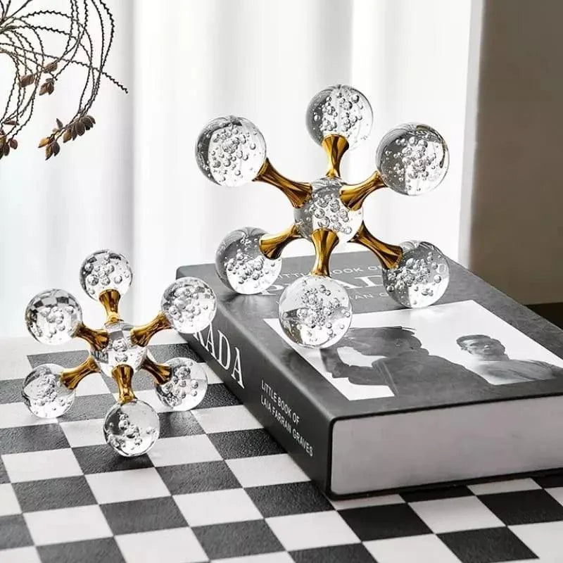 Geometric molecular crystal-style ornament – view 7