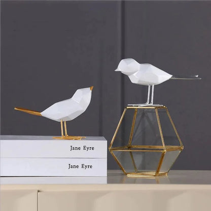 Geometric Resin Bird Sculpture – view 3