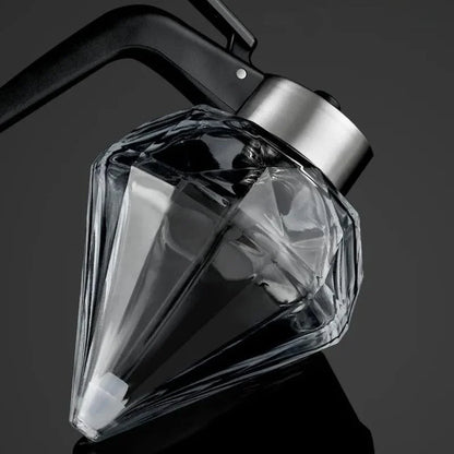 Glass honey dispenser with stainless steel base – view 7