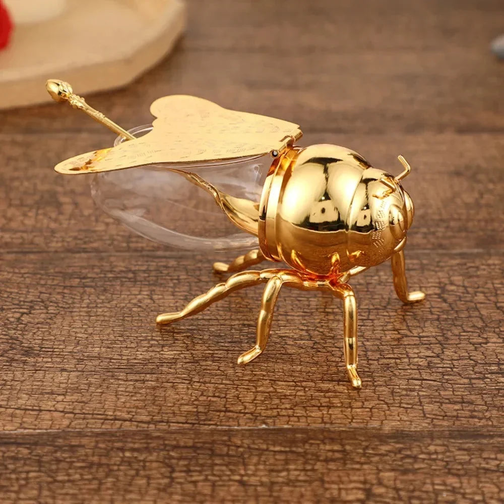 Glass Honey Jar with Bee Lid & Spoon – view 6