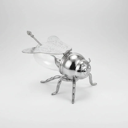 Glass Honey Jar with Bee Lid & Spoon – view 7