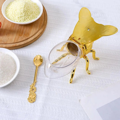 Glass Honey Jar with Bee Lid & Spoon – view 11
