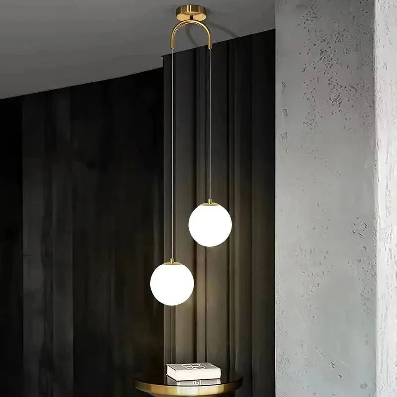 Glass LED Pendant Light – 1 or 2 Lights