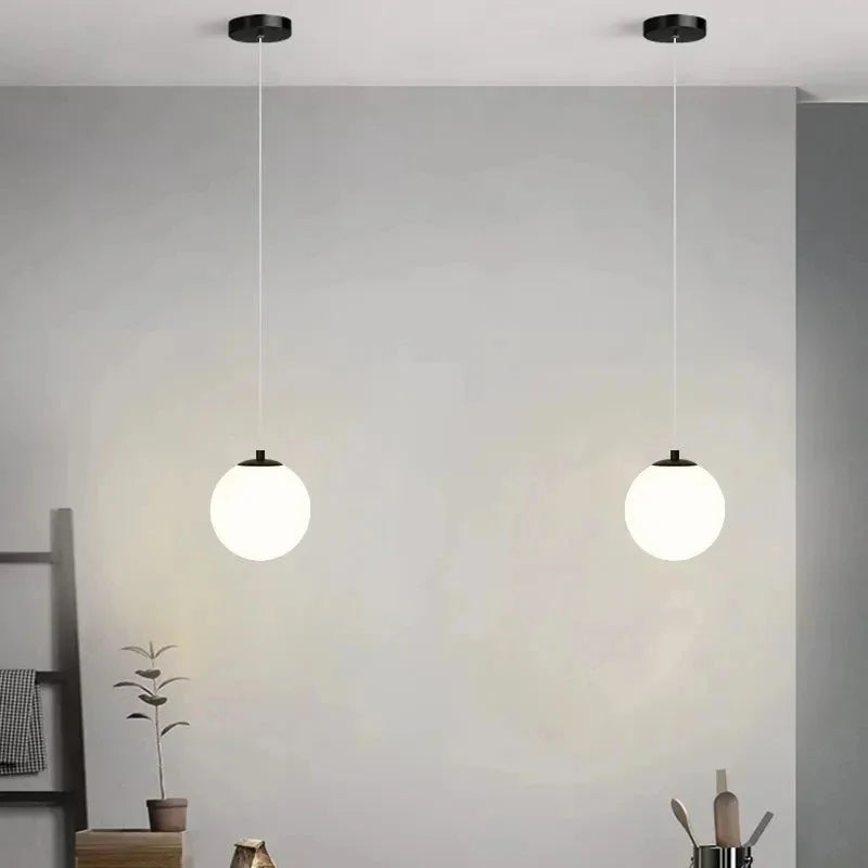 Glass LED Pendant Light – 1 or 2 Lights – view 3