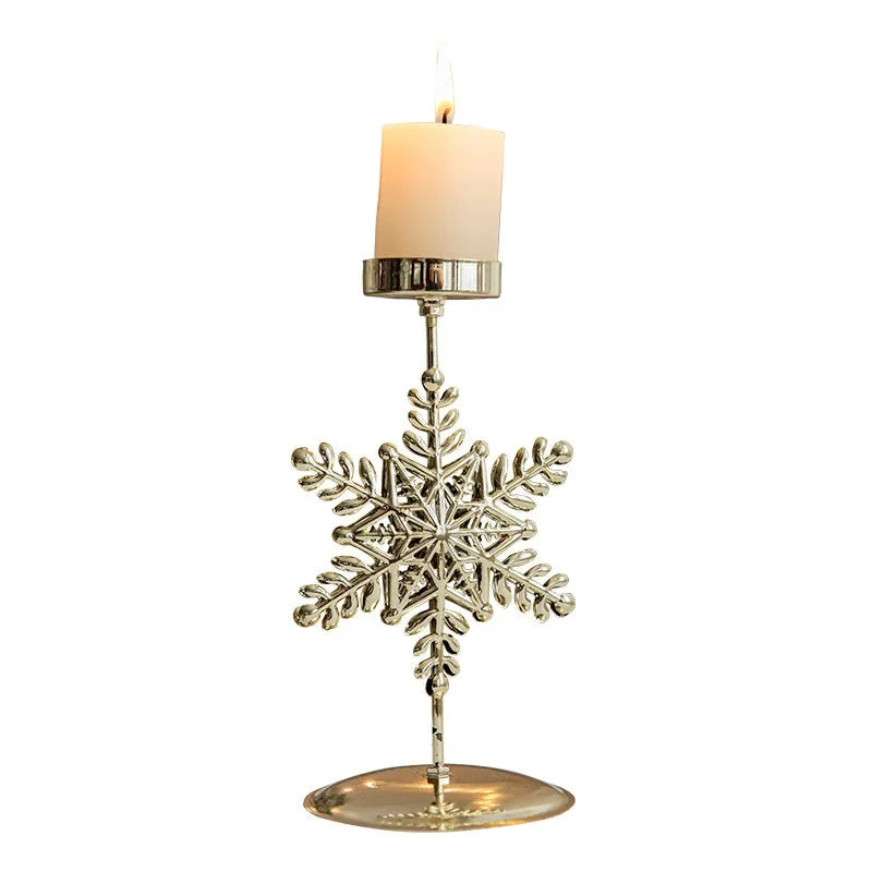 Gold Christmas Candle Holder Collection – 1, 2 or 3 Pieces – view 5